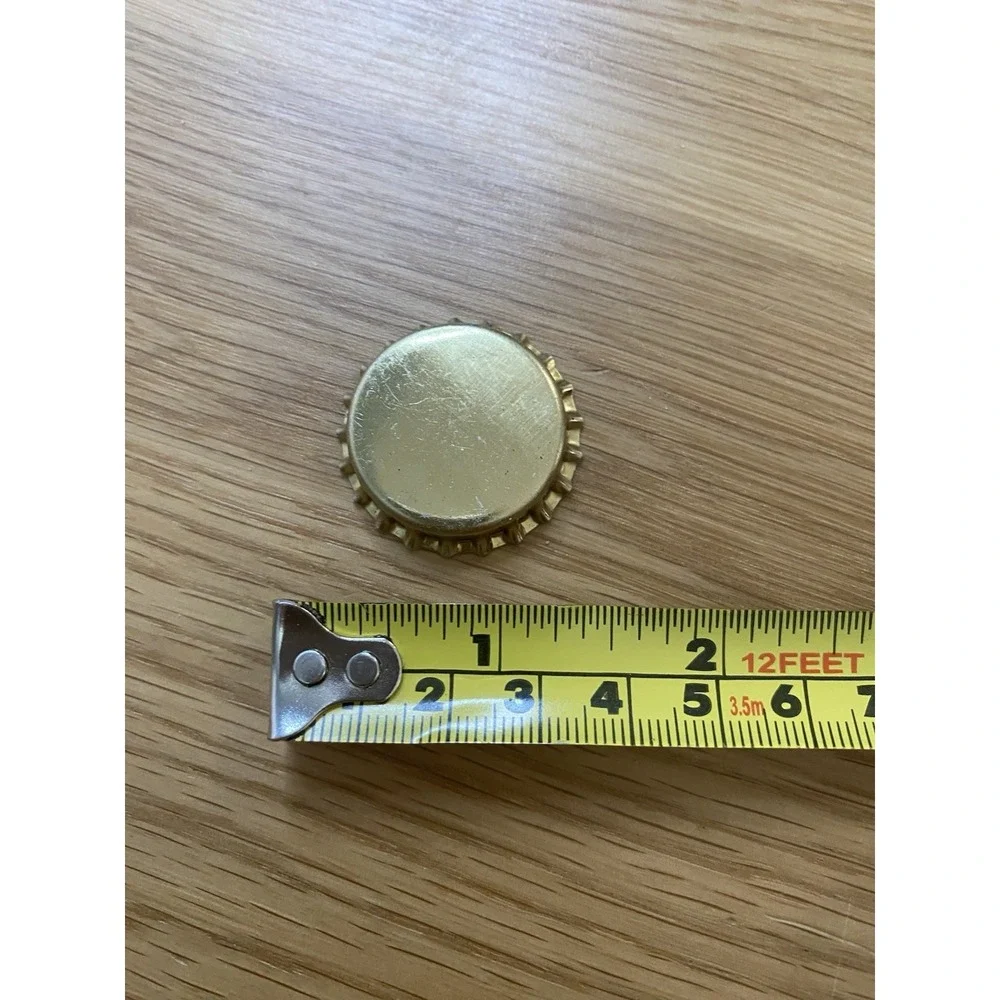 Cork Lined Metal Bottle Cap Lot Gold Silver Craft Brewing Soda Beer Crafts 120pc